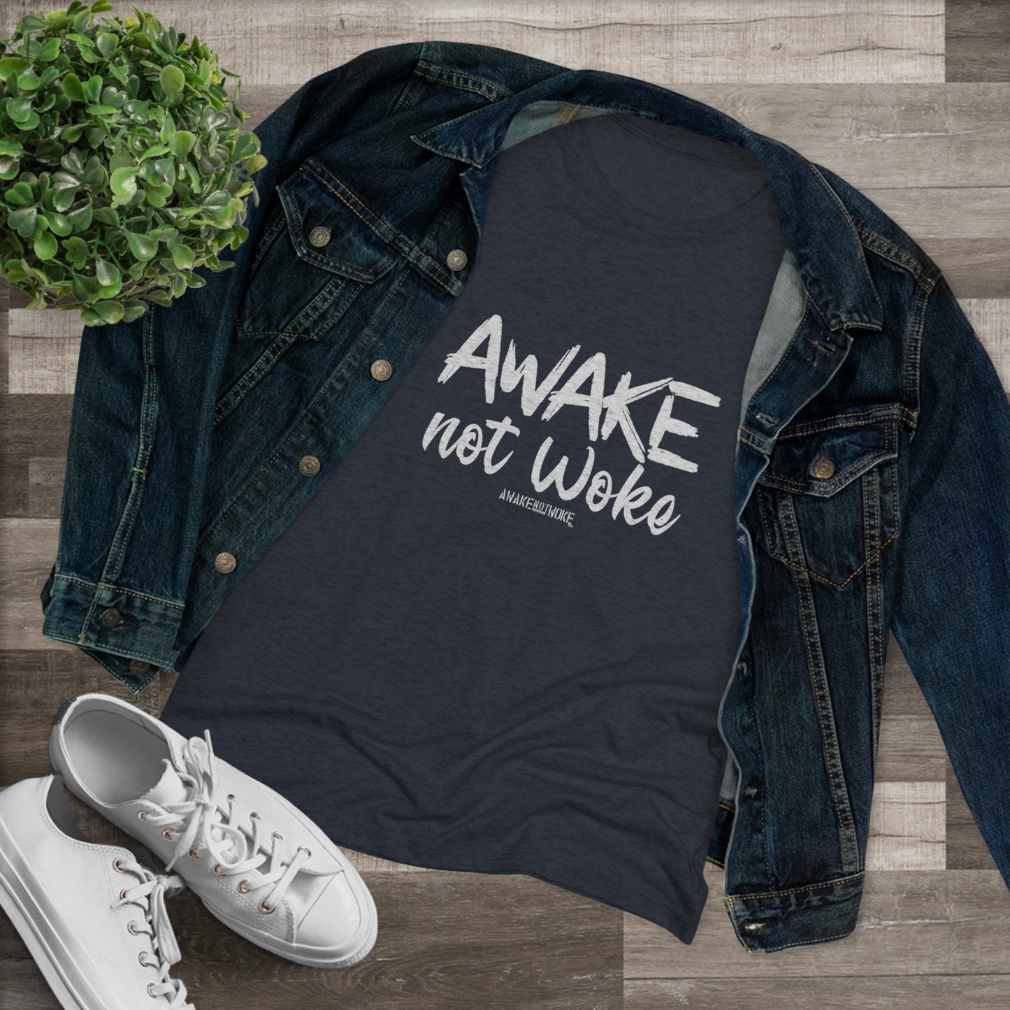 Women's Awake Not Woke Tee
