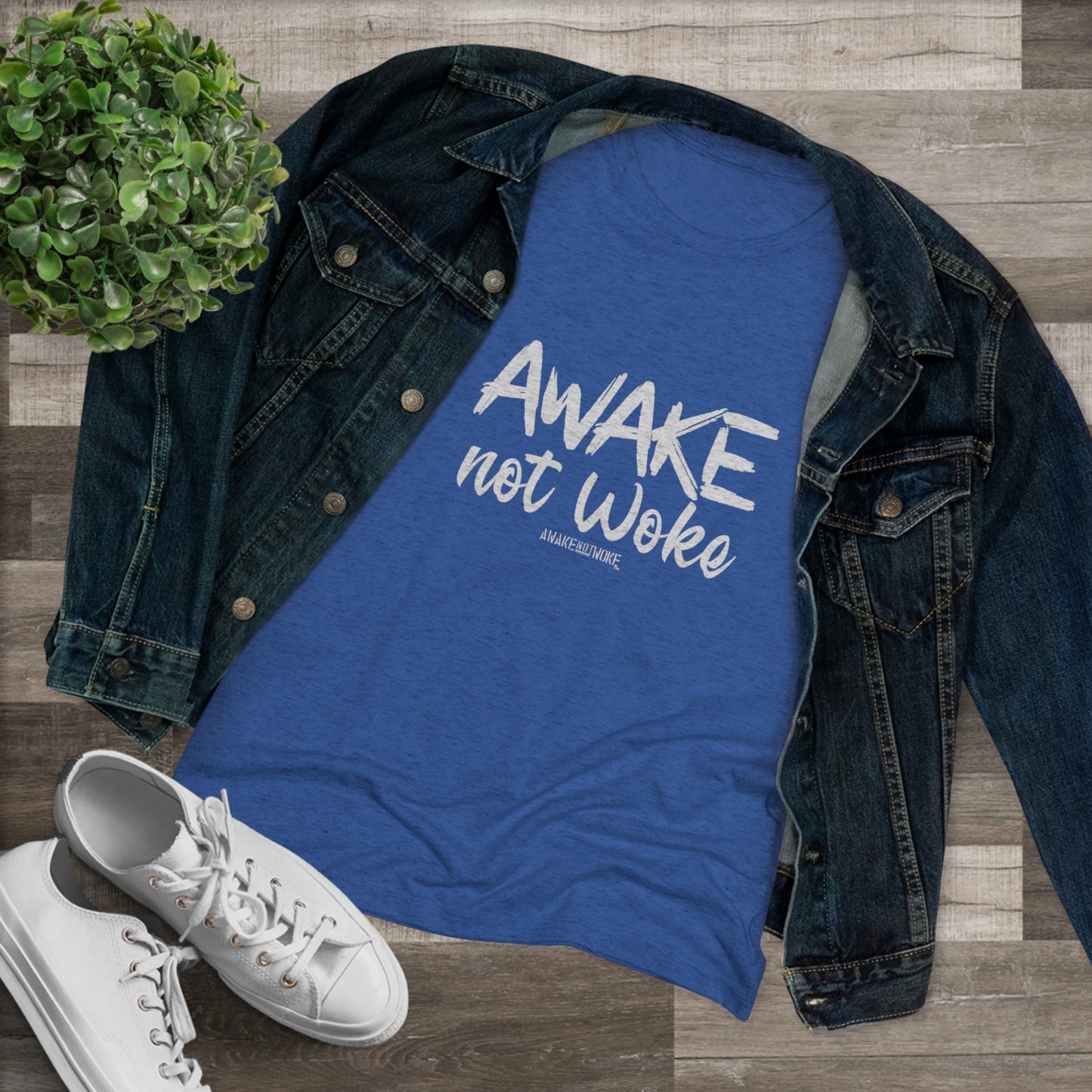 Women's Awake Not Woke Tee