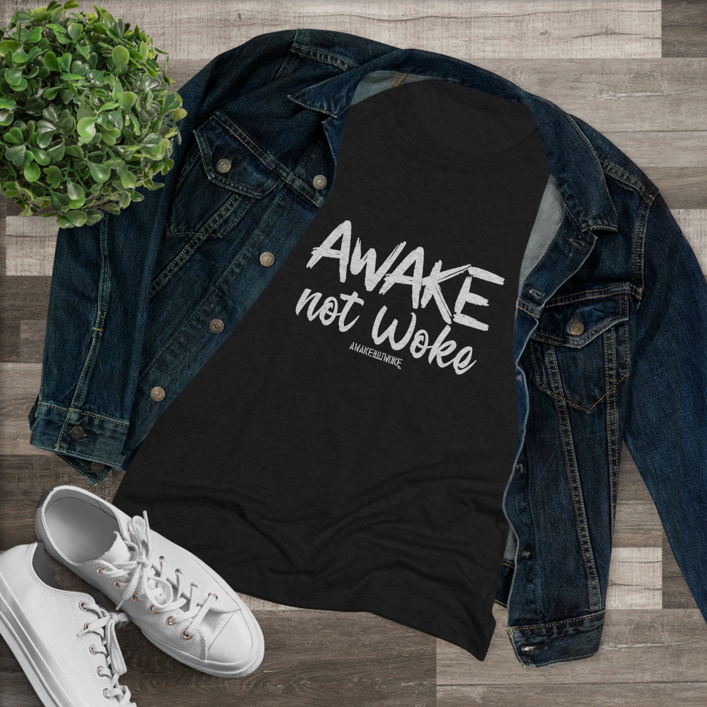 Women's Awake Not Woke Tee