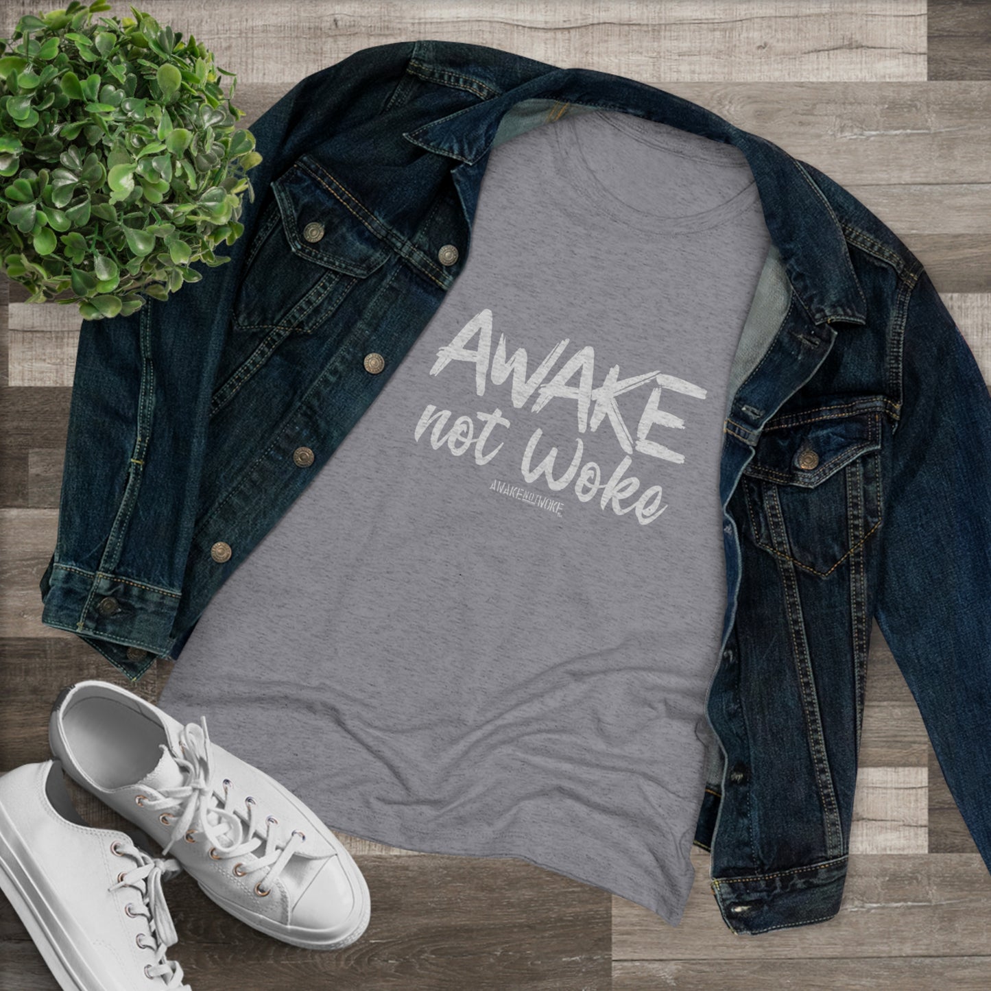 Women's Awake Not Woke Tee