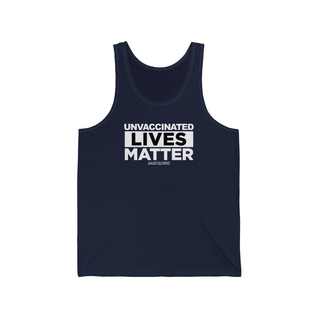 Unisex Unvaccinated Lives Matter Jersey Tank