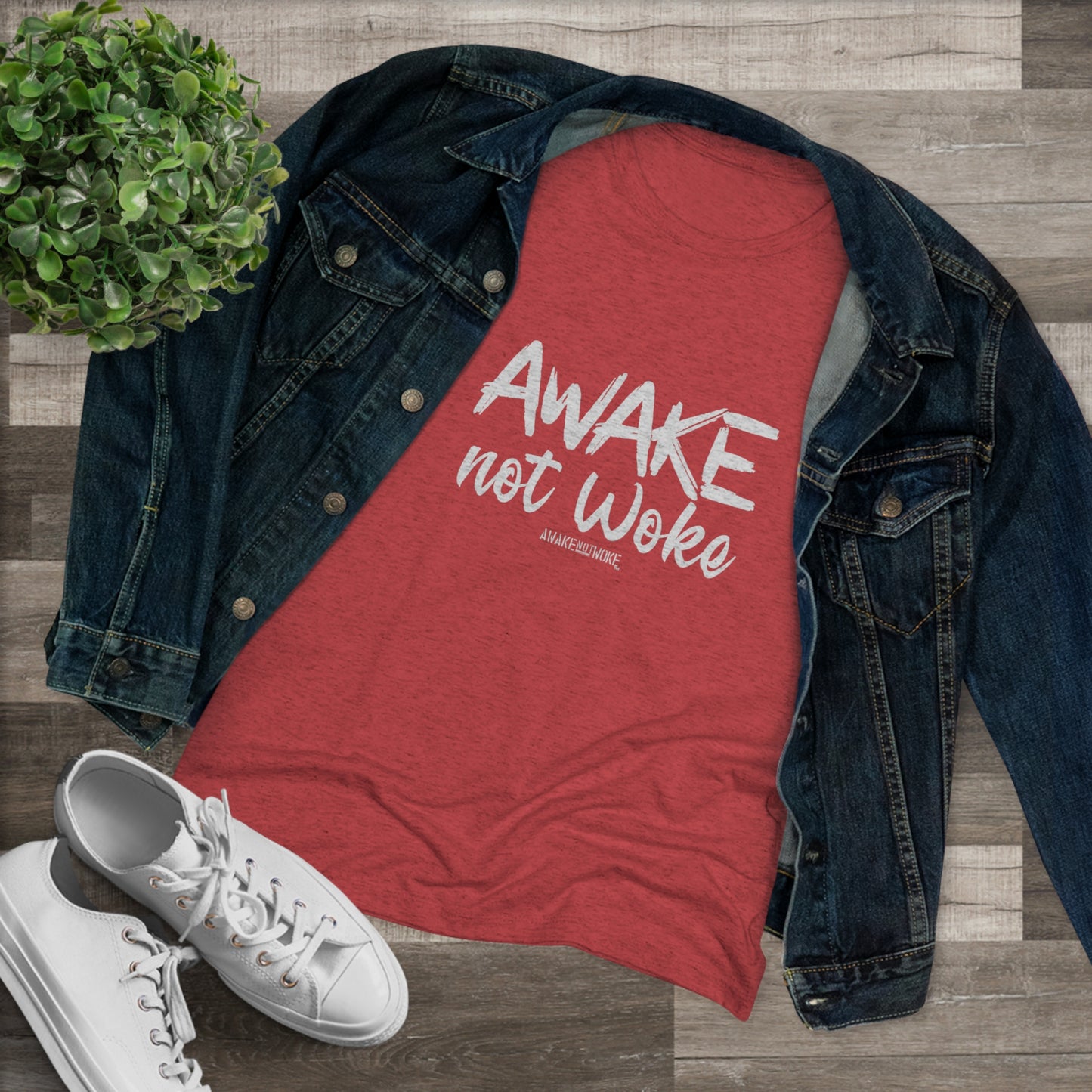 Women's Awake Not Woke Tee