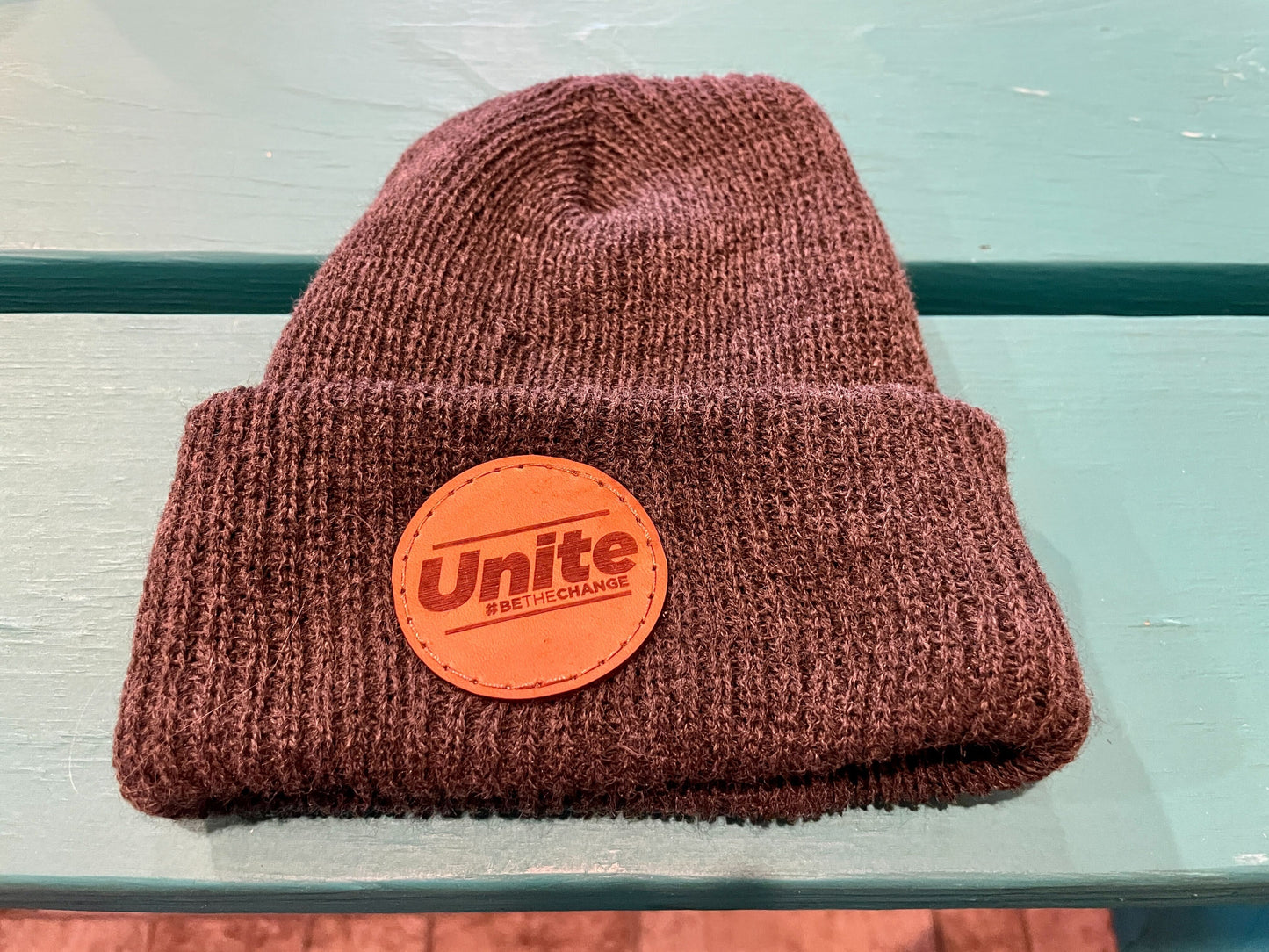 Winter hats Leather Unite patch